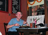 Annapurna 15 05 Kathmandu Eating Lunch At KCs After leaving Hongde at 8:50, and passing through Pokhara, I landed in Kathmandu at 12:30, and had lunch at KCs.